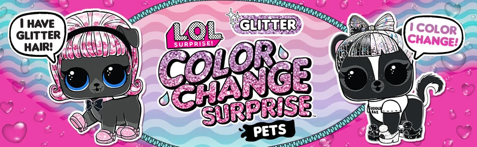 L.O.L. Surprise! Official Store LOL Surprise Glitter Color Change Pets With 5 Surprises