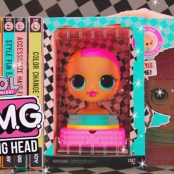 LOL Surprise OMG Styling Head Neonlicious With Stick-On Hair For Endless Styles