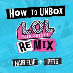 LOL Surprise Remix Pets - 9 Surprises With Real Hair & Surprise Song Lyrics Sale